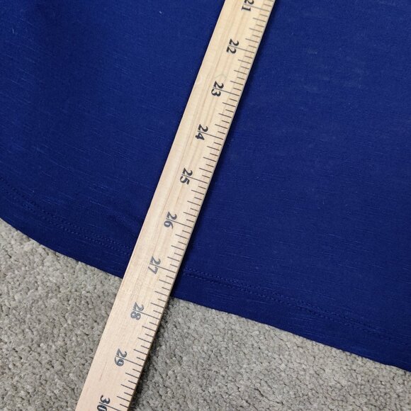 Costa Blanca Women's Open Front Cardigan Sz M Blue Rayon Lightweight Resortwear - Picture 8 of 8